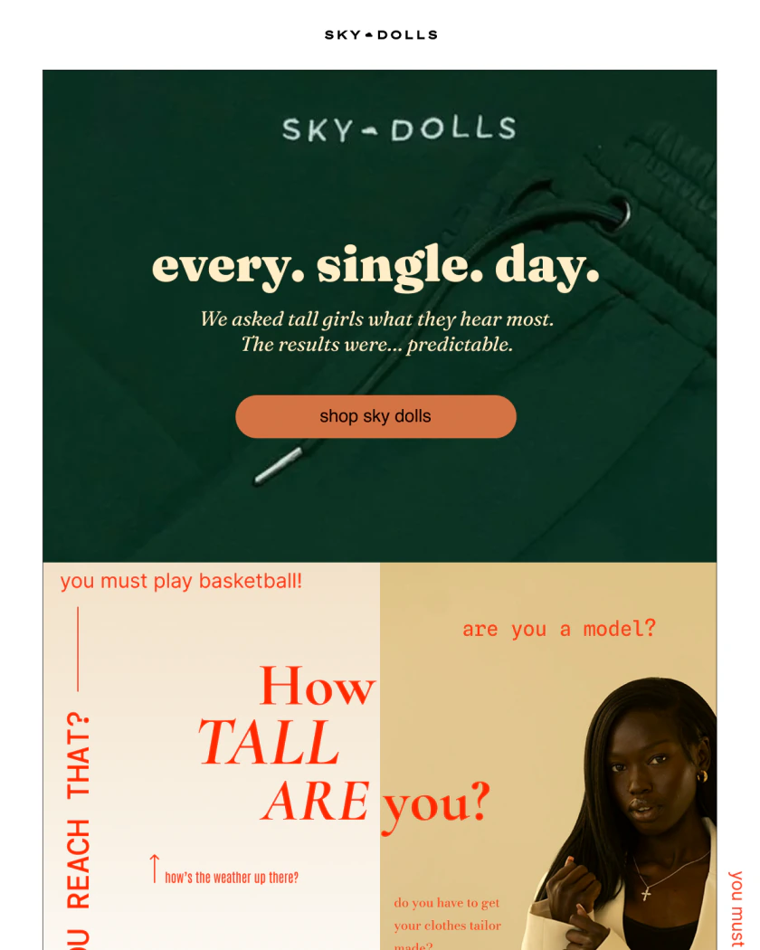 Every Single Day — Sky Dolls email thumbnail