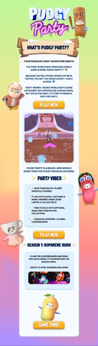 Pudgy Party email thumbnail