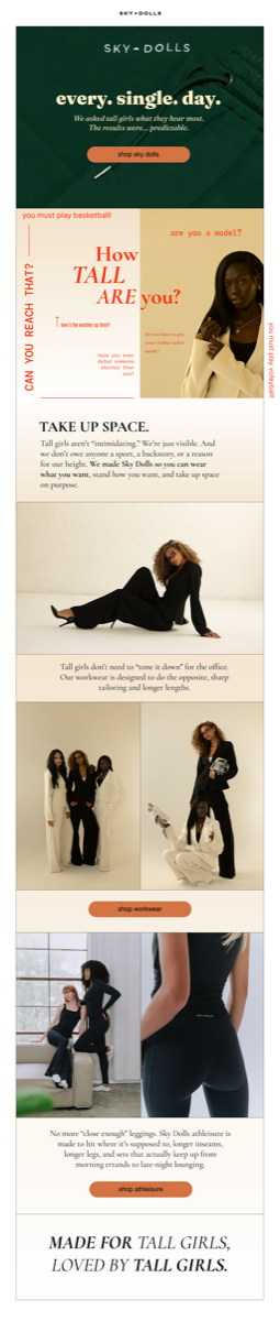 Every Single Day — Sky Dolls email thumbnail